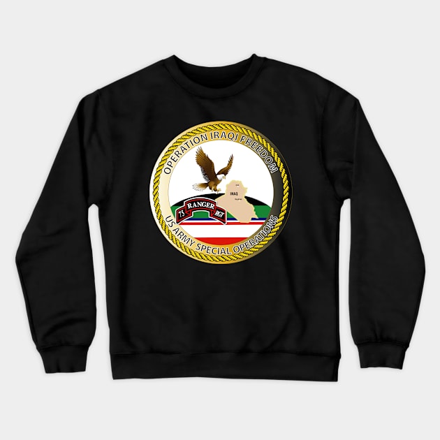 OIF - Emblem - Operation Iraqi Freedom - RGR Crewneck Sweatshirt by twix123844